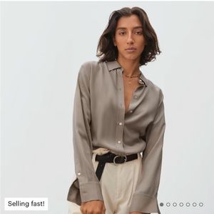 Everlane The Clean Silk Relaxed Shirt